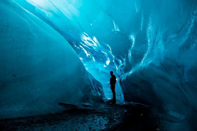 Vatnajökull Glacier cave, Iceland